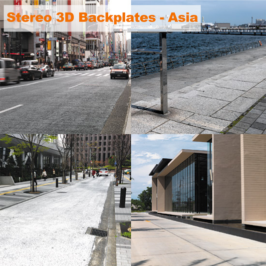 HDRI【No.49 DOSCH HDRI: Stereo 3D Backplates-Asia