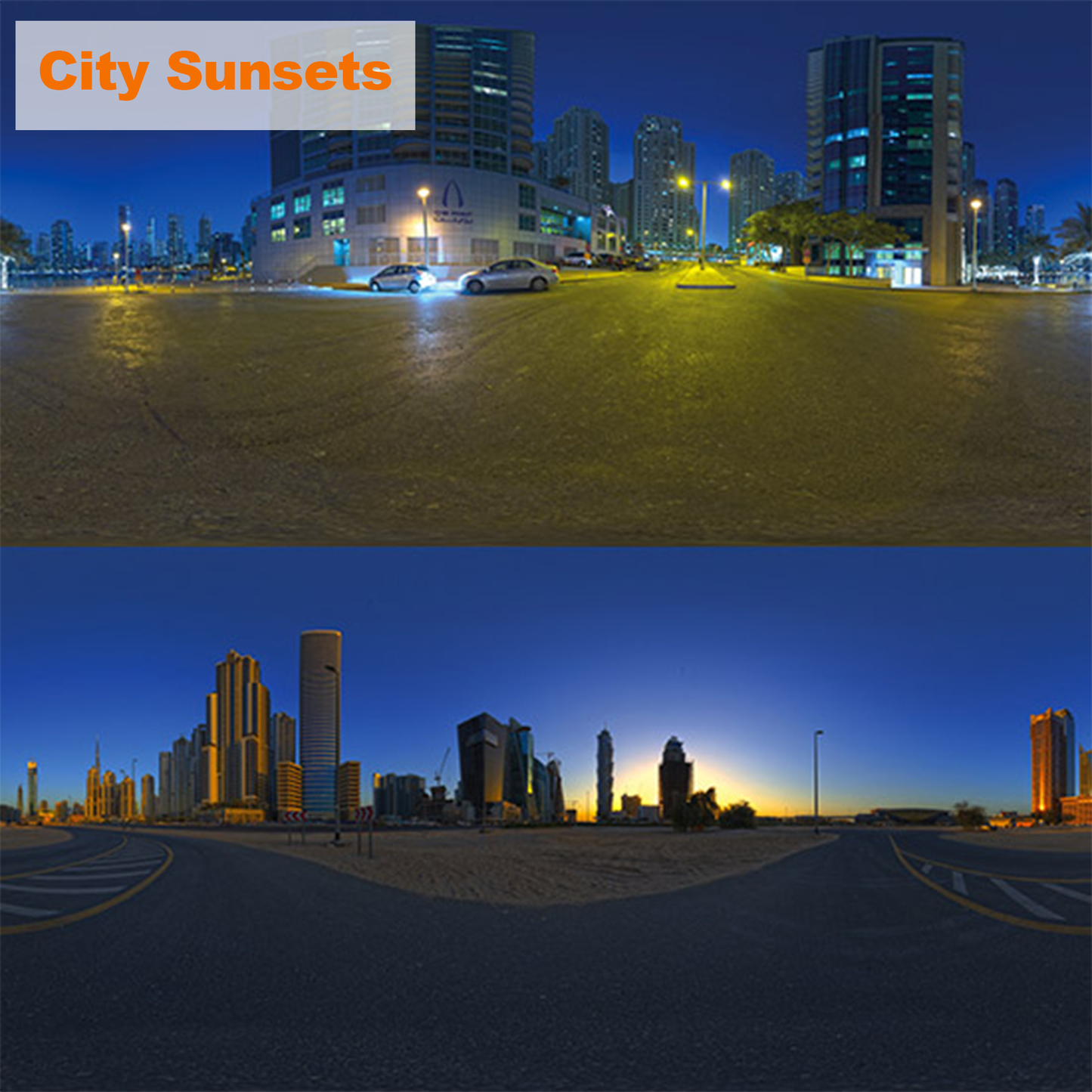 HDRI【No.16 DOSCH HDRI: City Sunsets】