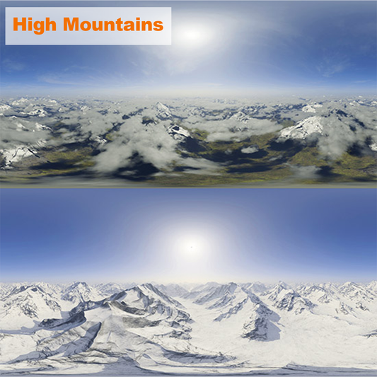HDRI【No.54 DOSCH HDRI: High Mountains】