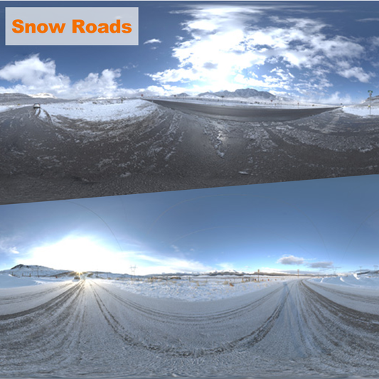 HDRI【No.66 DOSCH HDRI: Snow Roads】